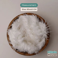 Faux Fur Fabric Layer L055 | White