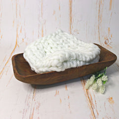 Wool Knit Chunky Layer  | White