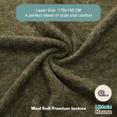 Wool Knit Premium Bean Bag Layer  | Mehndi Green