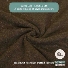 Wool Knit Premium Dotted Texture Bean Bag Layer | Mehndi