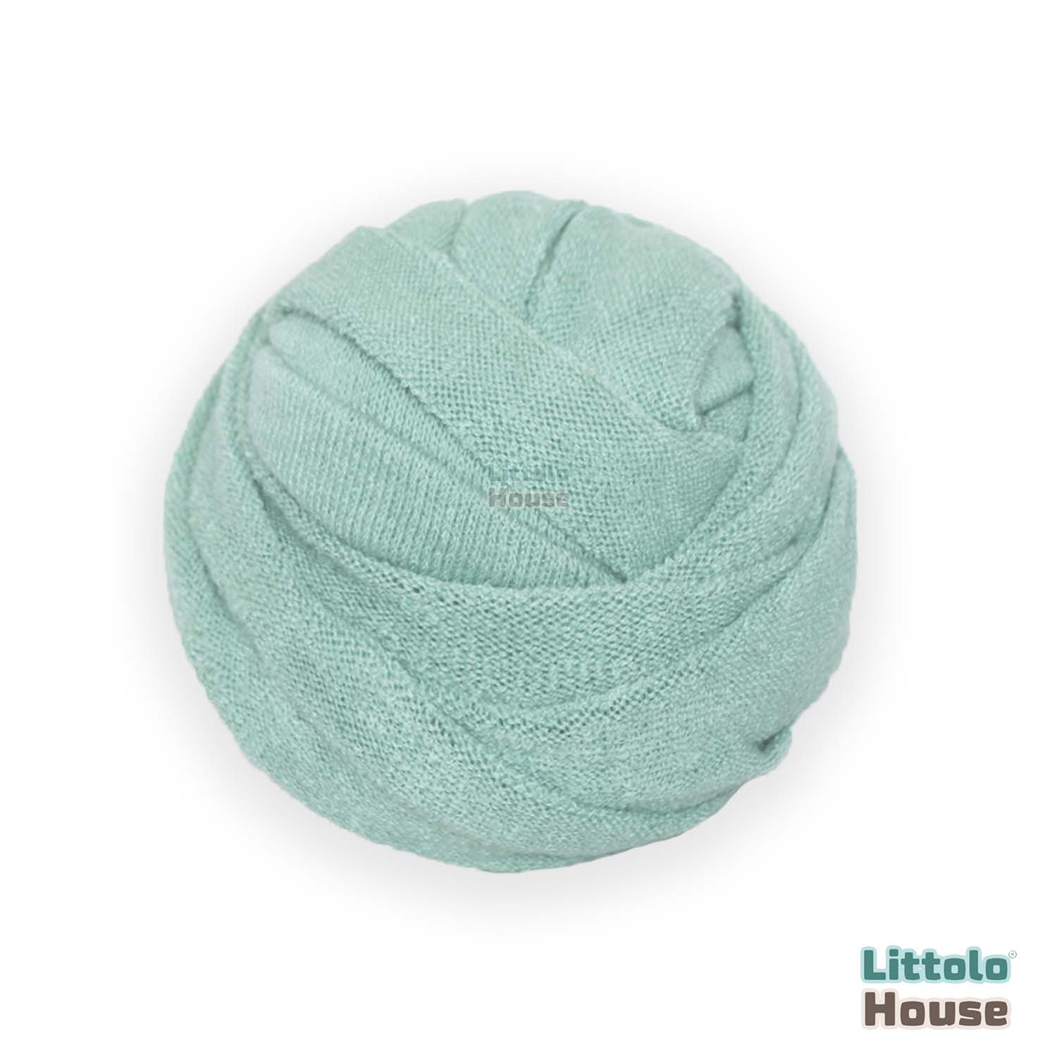 Wool Knit Premium Wrap | Bean Green