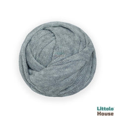 Wool Knit Premium Wrap | Light Grey