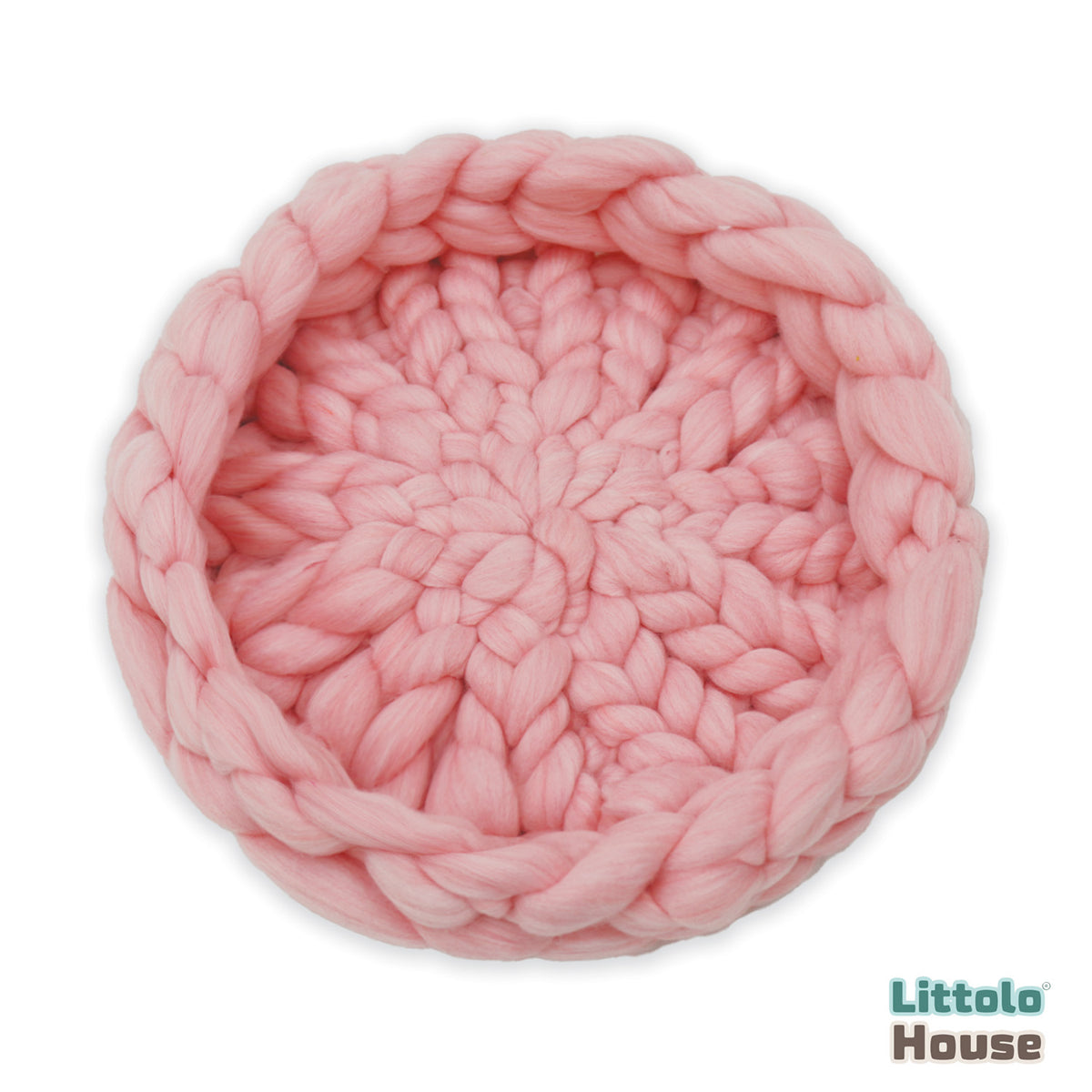 Woolen Bowl Chunky Layer  | Pink