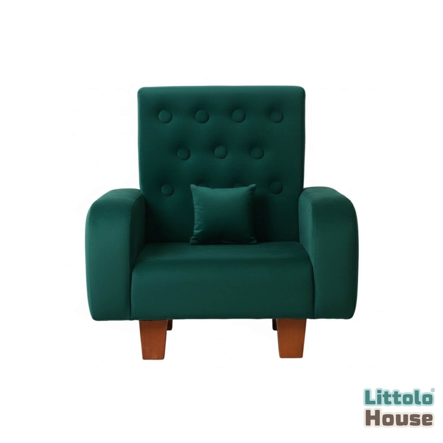 Luxe Lounge Sofa | Wooden Decorative | Green