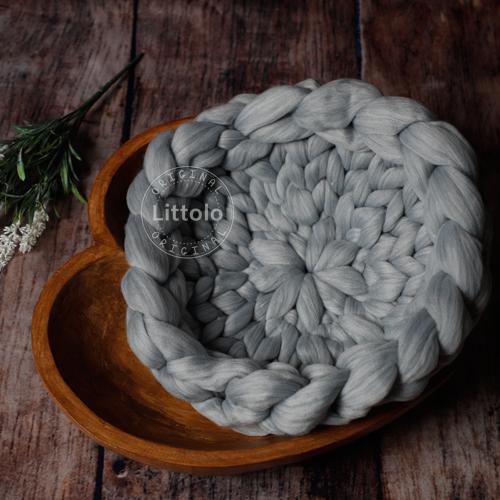 Woolen Bowl Chunky Layer  | Smoke