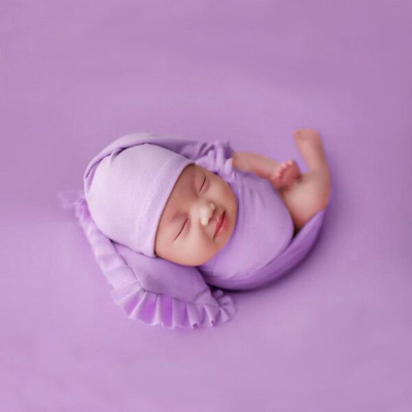 Baby Stretch Fabric Set SR040 | Set of 4 | Purple