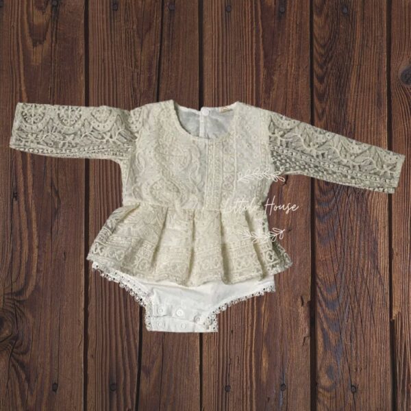 Baby Girl Sitter Outfit 1Y Off White (1)