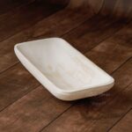 Handcarved Tray | Wooden | Rustic White