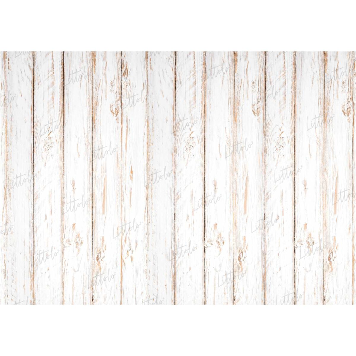 LB0002 White Rustic Planks Backdrop