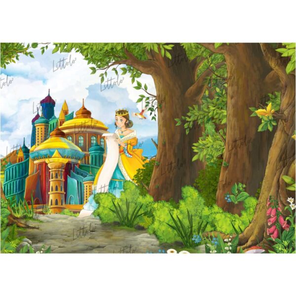 LB0014 Princess Castle Theme Backdrop