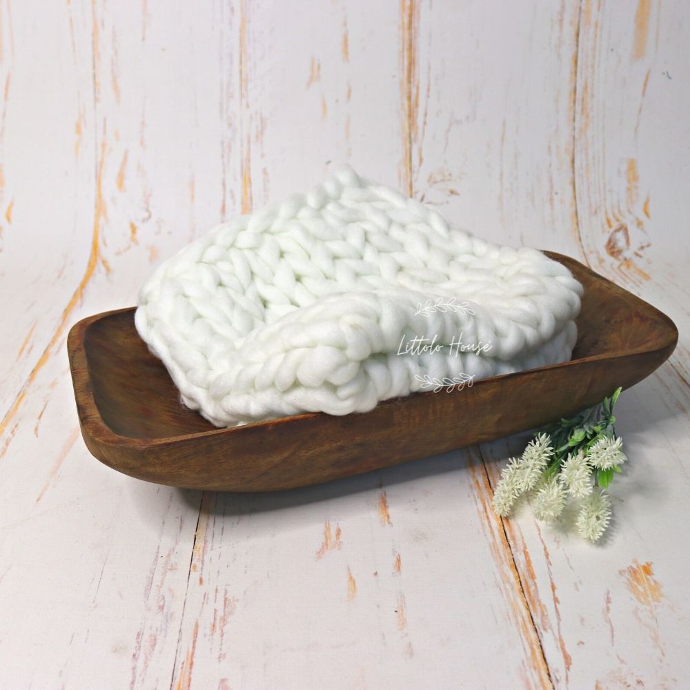 Wool Knit Chunky Layer _ White
