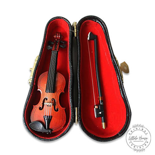 Baby Violin Instrument | Miniature | Red