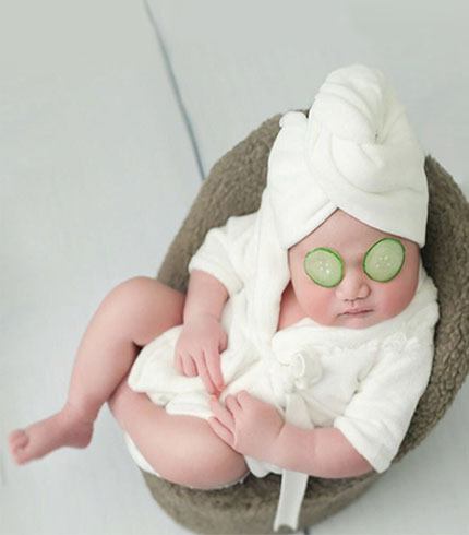 Baby Bathrobe Set Outfit | 6M | White 2
