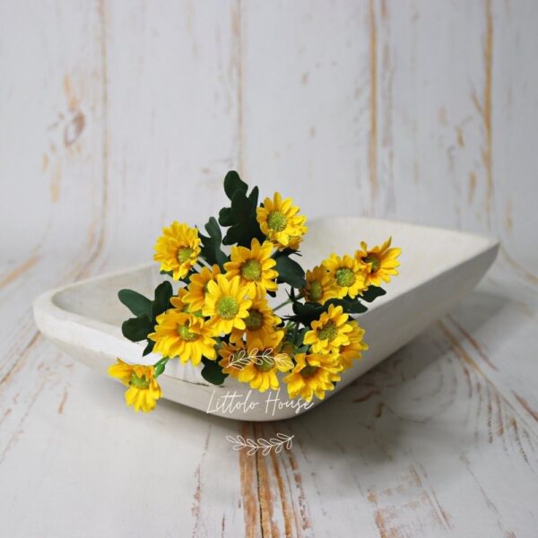 Artificial Mini Sunflower Bouquet Flowers Bunch of 7 _ Yellow