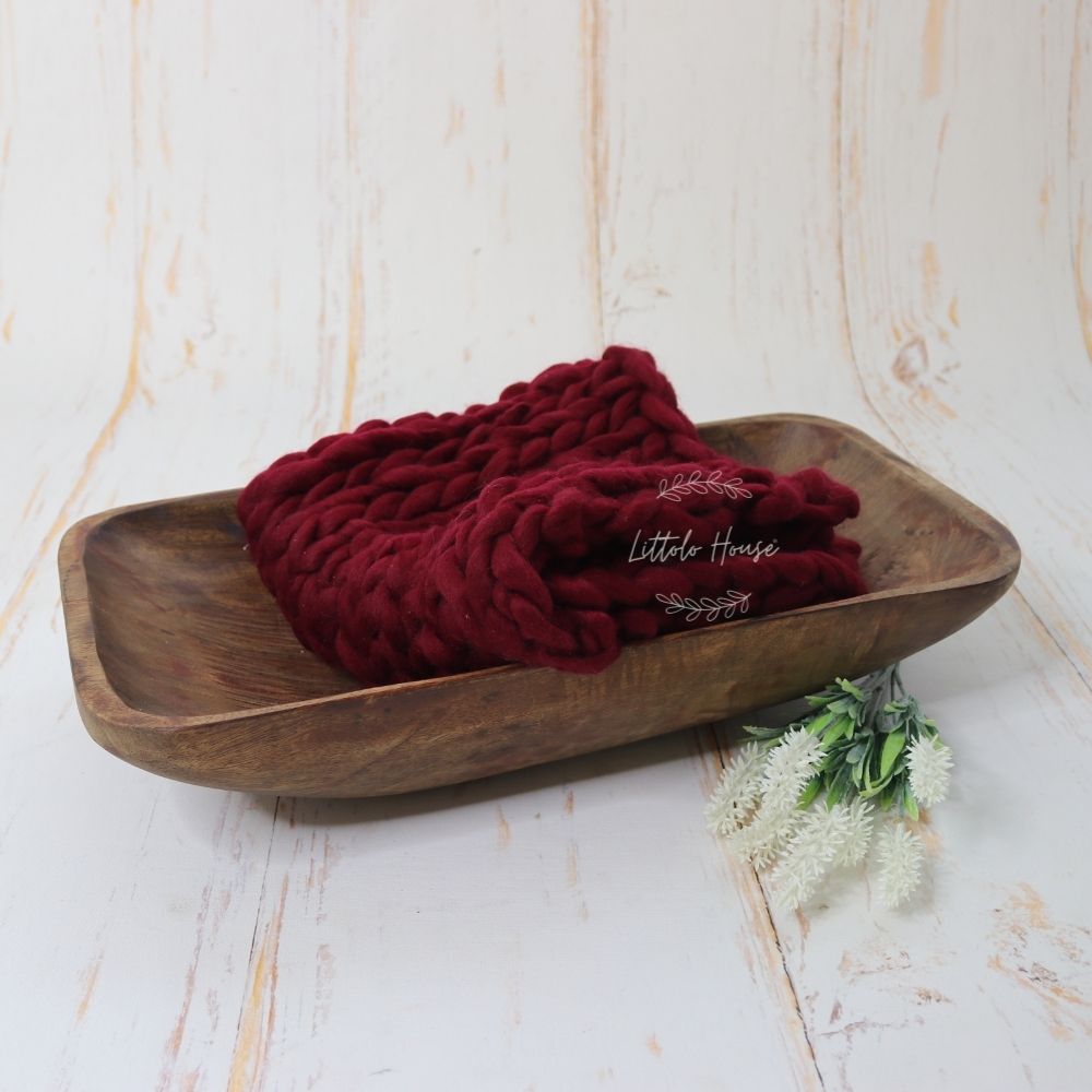 Wool Knit Chunky Layer | Cherry