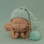 Baby Sleeping Hat _ 3M_Bean Green