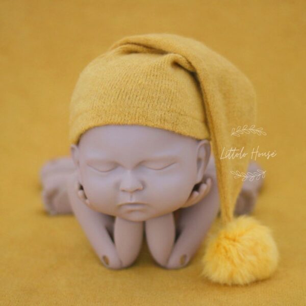 Baby Sleeping Hat _ 3M_Mustard