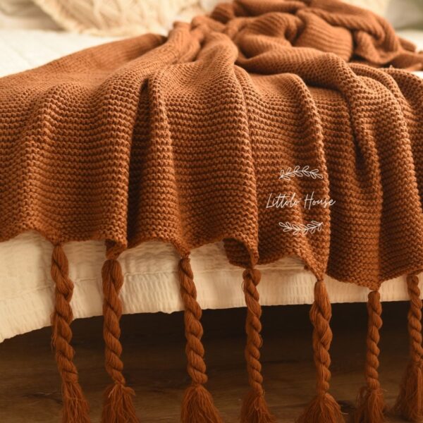 Hand Woven Premium Twisted Tassels Layer L023 _ Brown