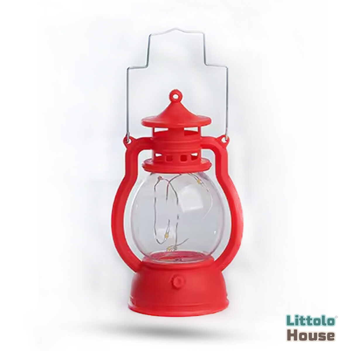Vintage Flame Lamp Prop | Decorative Add-ons | Red